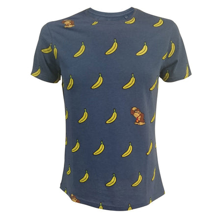 Donkey Kong Banana Print T - Shirt - GeekCore