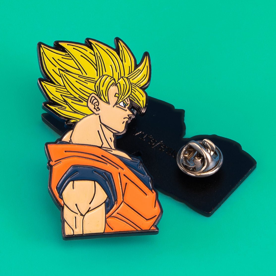 Dragon Ball Z Goku and Vegeta 3 Piece Enamel Pin Set with Collectors Tin - GeekCore