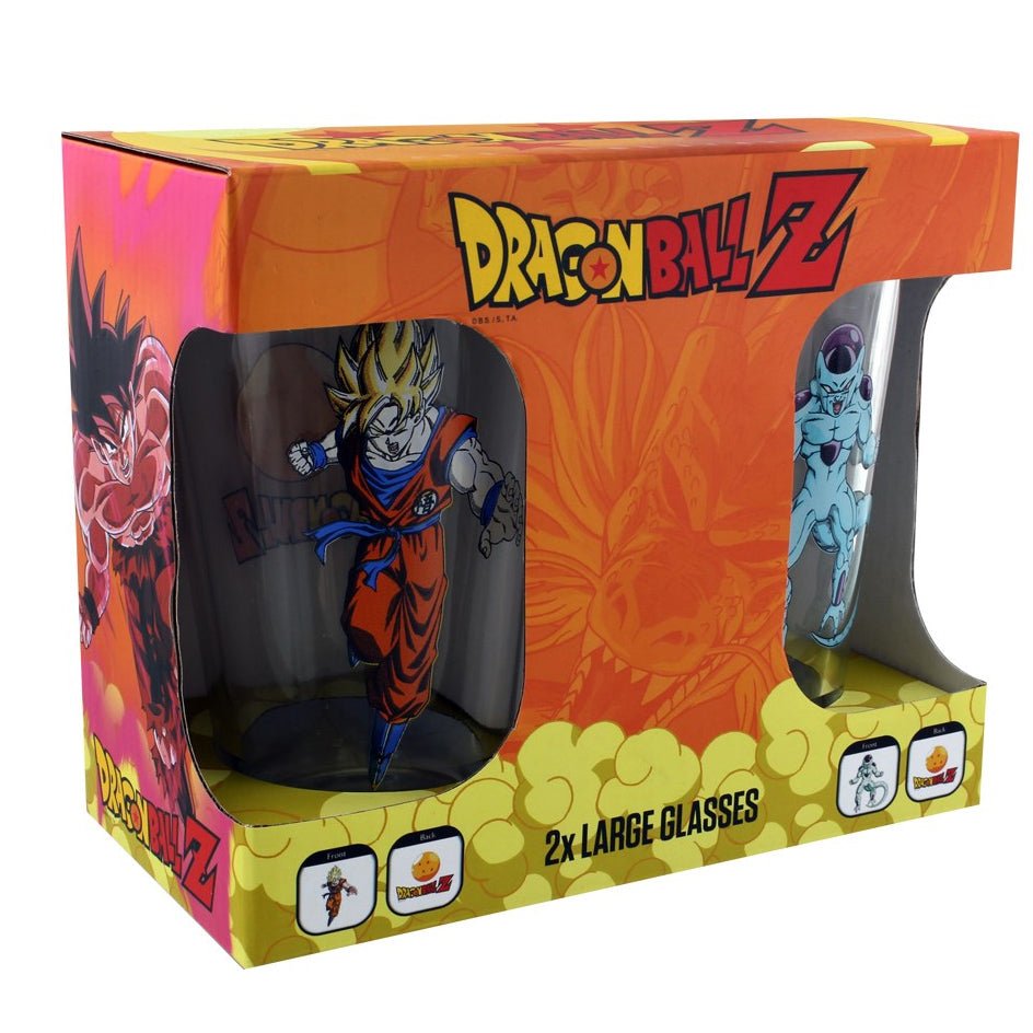 Dragon Ball Z Goku Vs Frieza Glasses Set - GeekCore