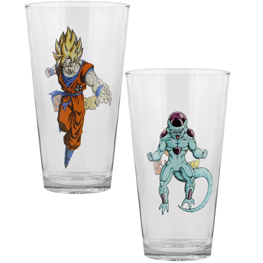 Dragon Ball Z Goku Vs Frieza Glasses Set - GeekCore