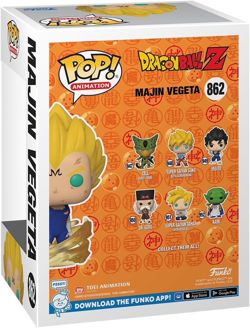 Dragon Ball Z Majin Vegeta (Glow in the Dark) Pop! Vinyl and Tee Set - GeekCore