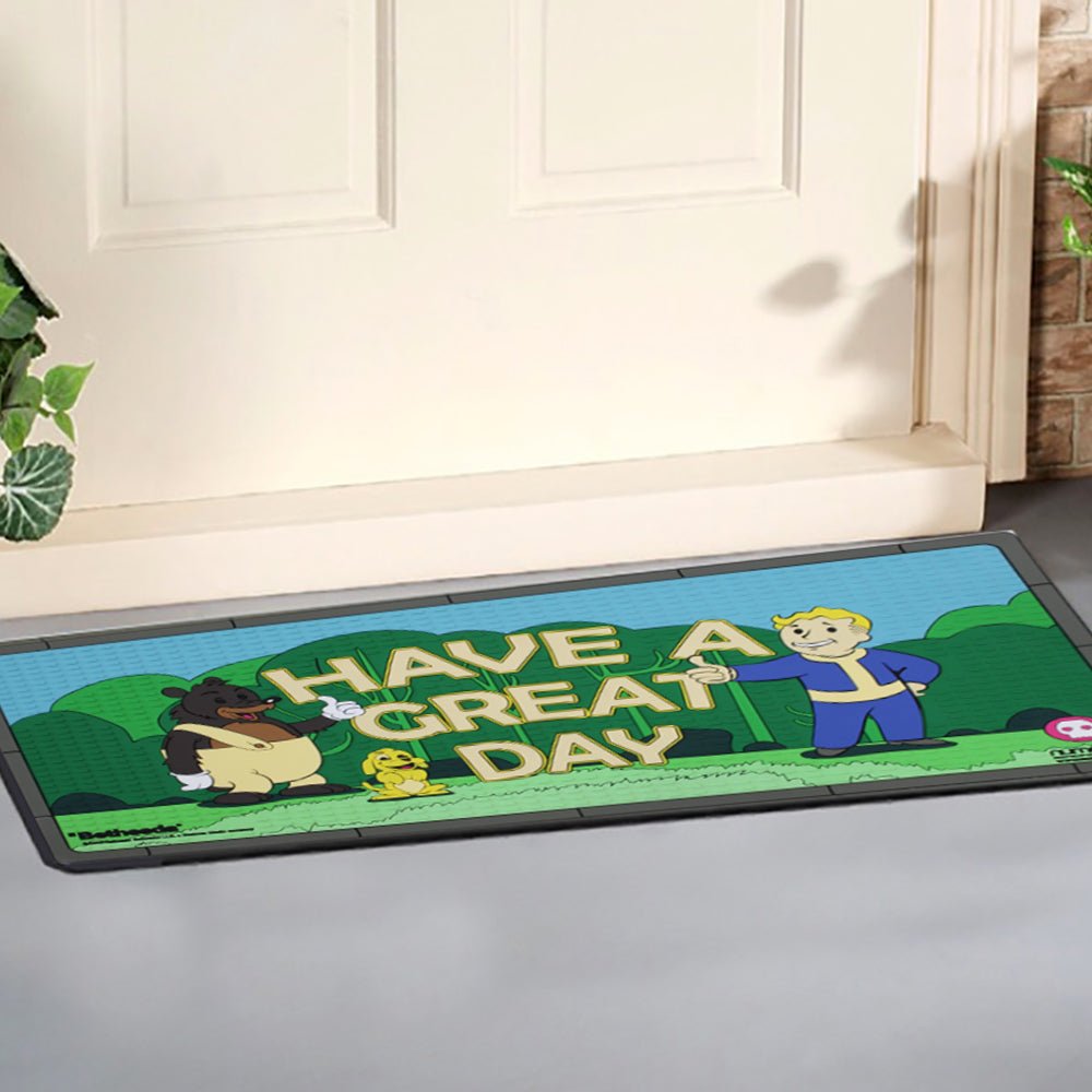 Fallout 76 Have a Great Day Rubber Doormat - GeekCore