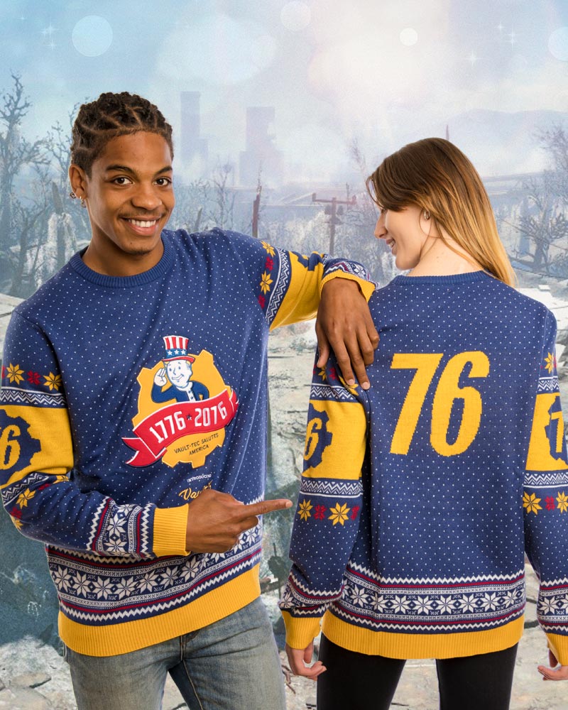 Fallout 76 Knitted Christmas Jumper / Sweater - GeekCore
