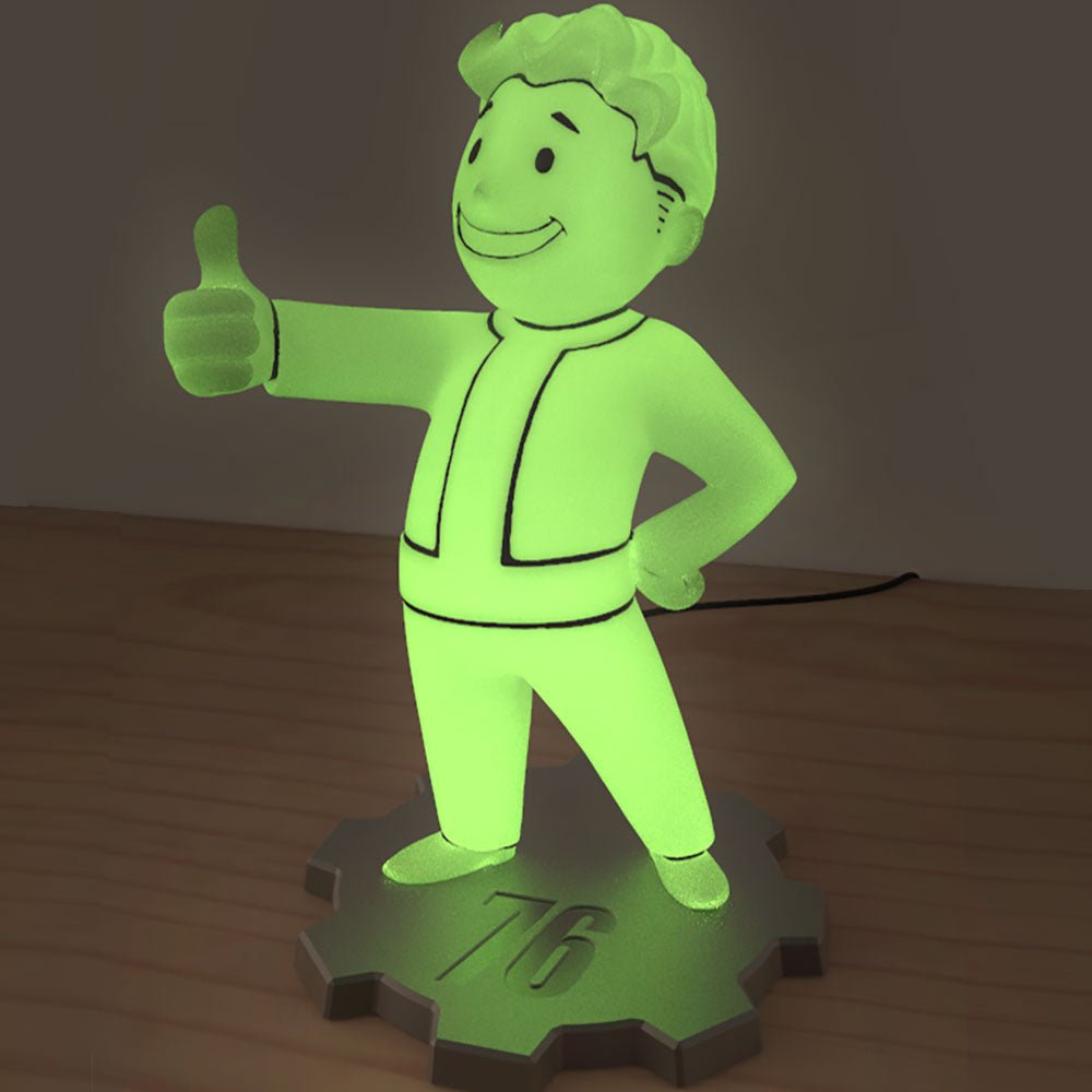 Fallout 76 Radioactive Vault Boy LED Lamp - GeekCore
