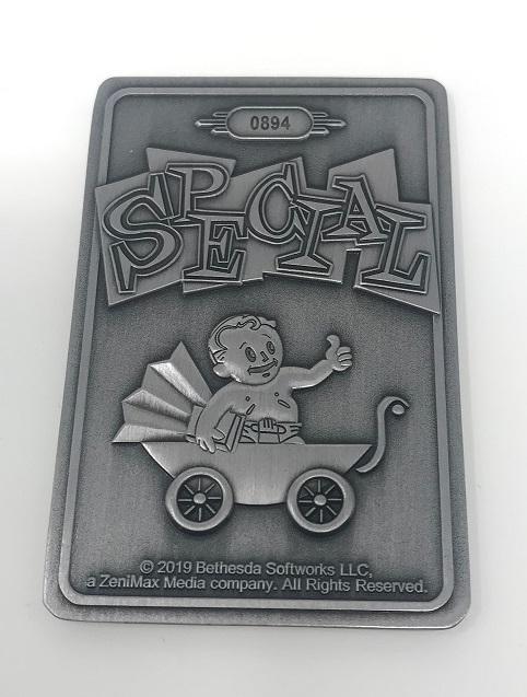 Fallout Limited Edition Metal Perk Card # 1 - Strength - GeekCore