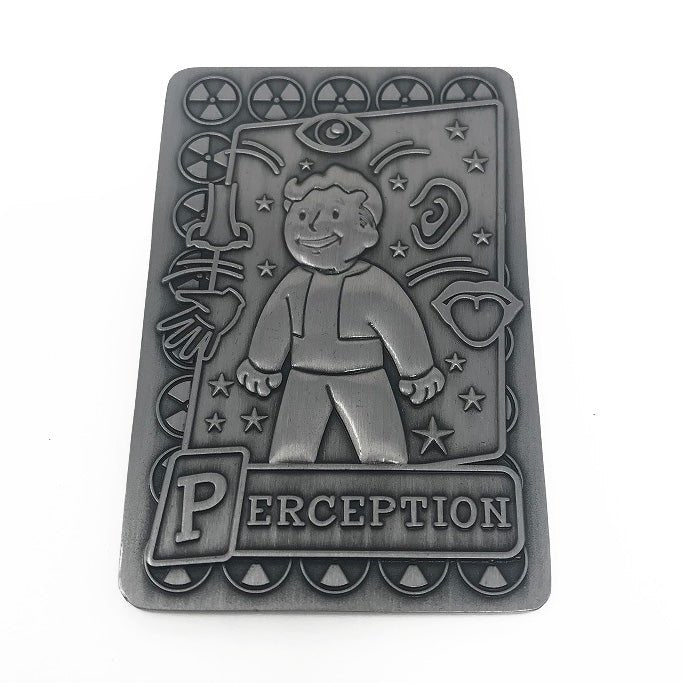 Fallout Limited Edition Metal Perk Card # 2 - Perception - GeekCore