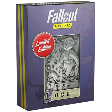 Fallout Limited Edition Metal Perk Card # 7 - Luck - GeekCore