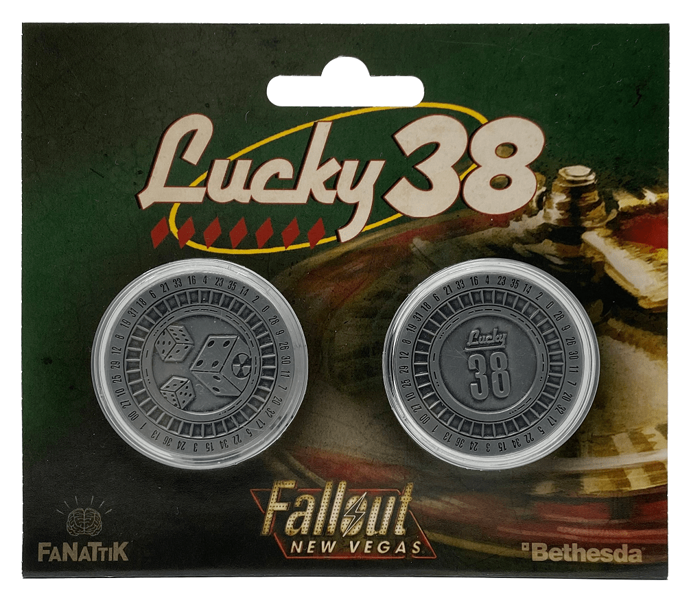 Fallout New Vegas Lucky 38 Casino Collectors Coins Twin Pack - GeekCore