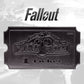 Fallout Nuka World Silver Plated Ticket - GeekCore
