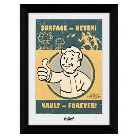 Fallout Vault Forever Collectors Framed Print - GeekCore