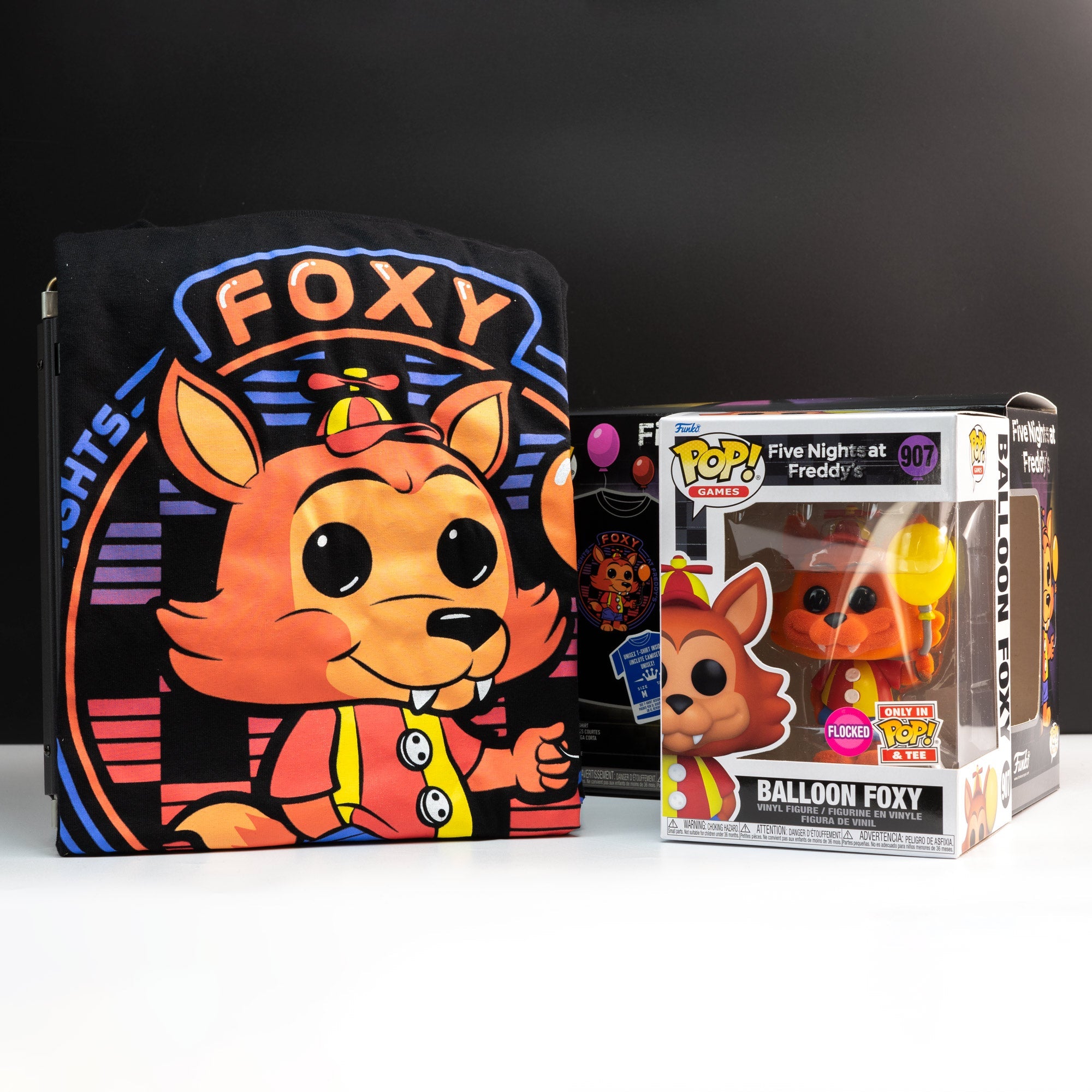 FNAF Balloon Foxy Pop! Vinyl and Tee Set - GeekCore