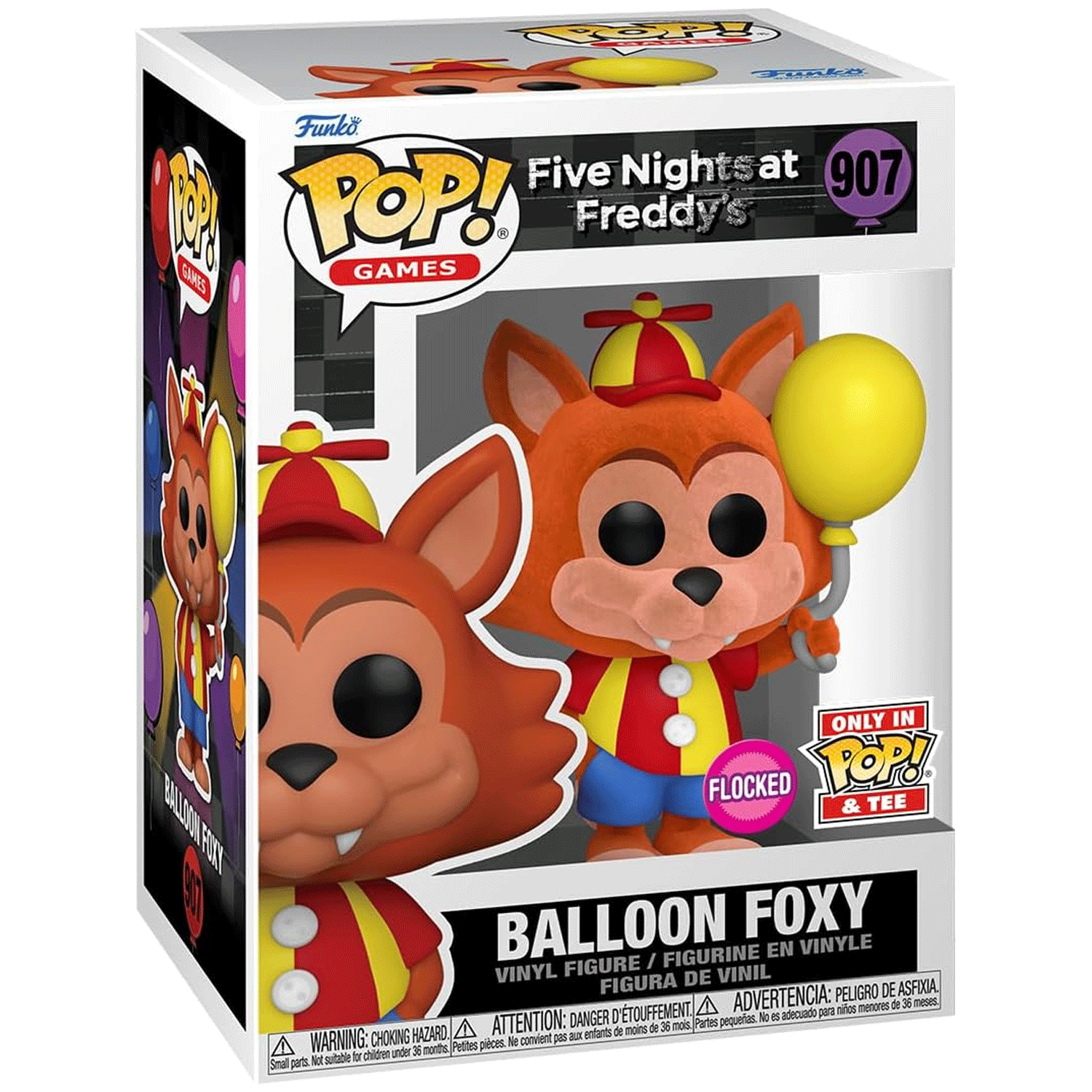 FNAF Balloon Foxy Pop! Vinyl and Tee Set - GeekCore