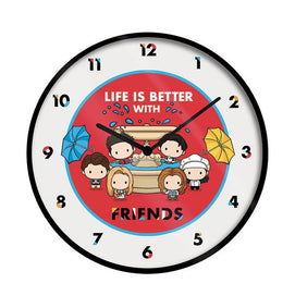 Friends Chibi Artwork Wall Clock - GeekCore