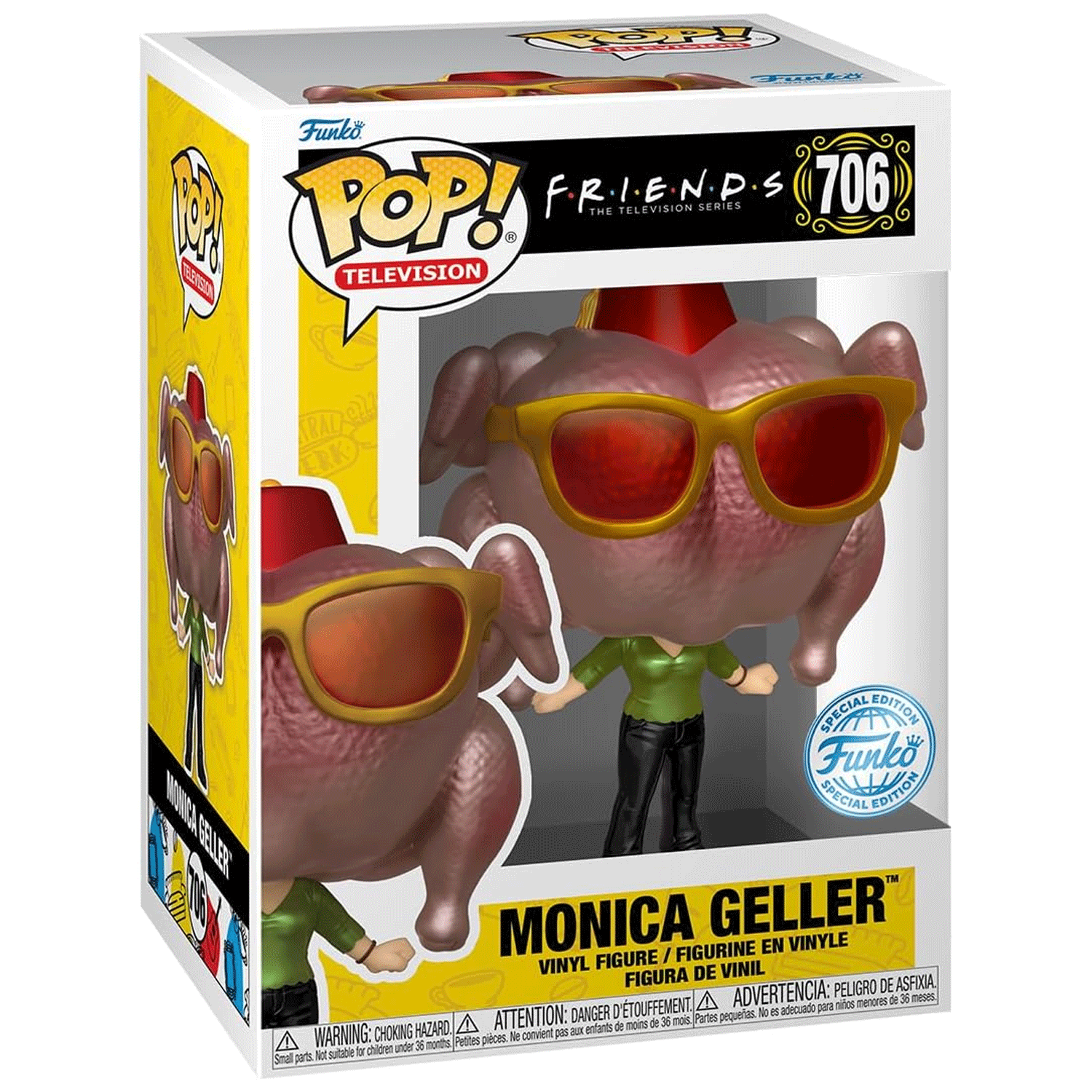 Friends Monica with Turkey Pop! Vinyl and Tee Set - GeekCore
