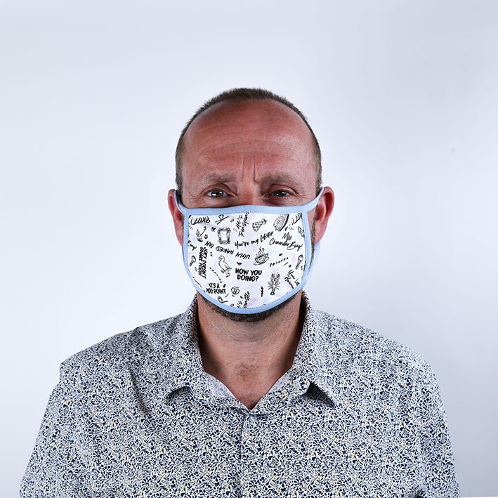 Friends Quotes Face Mask 2 Pack - GeekCore