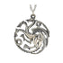Game of Thrones House Targaryen Sterling Silver Dragon Sigil Pendant - GeekCore