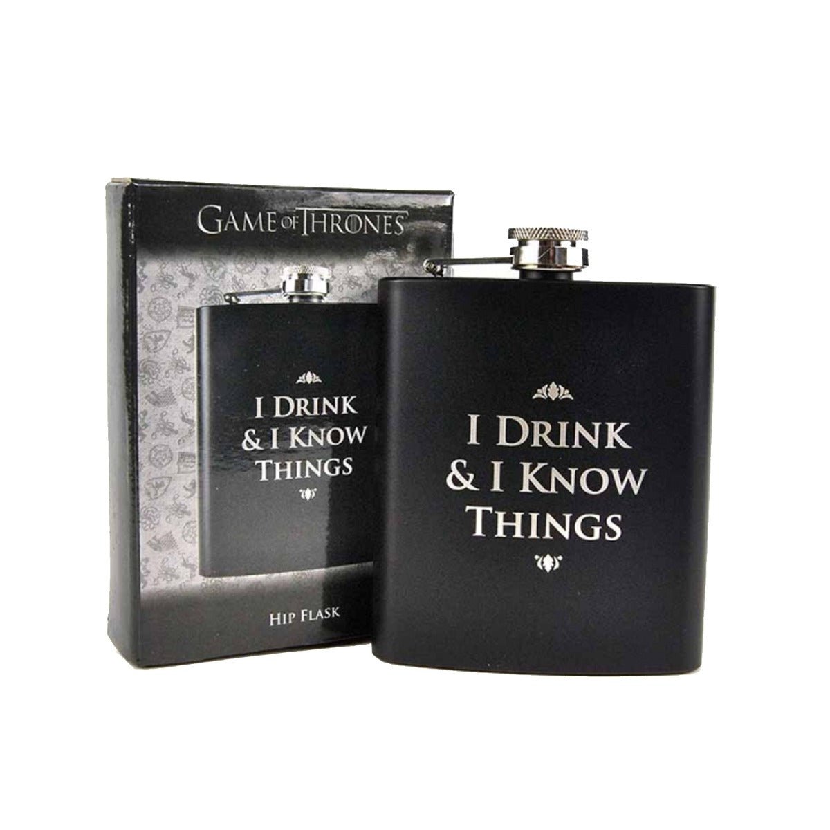Game of Thrones "I Drink and I Know Things" Hip Flask - GeekCore