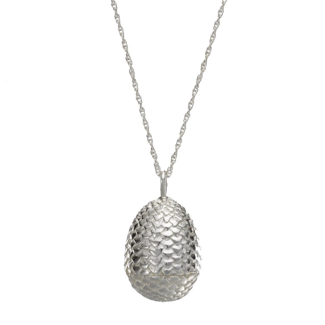 Game of Thrones Sterling Silver Dragon Egg Pendant - GeekCore