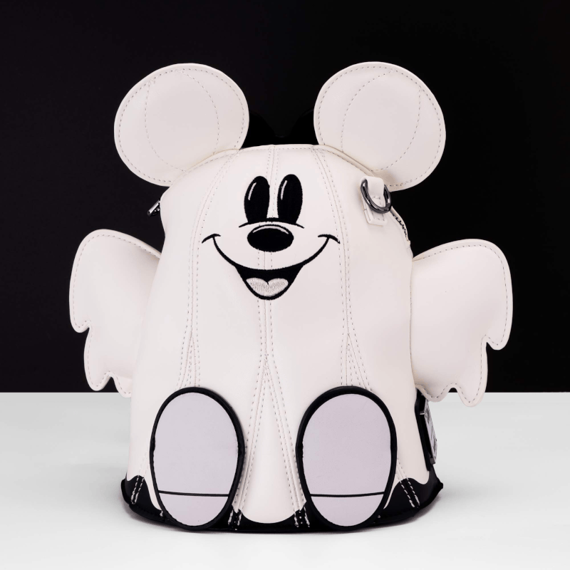 Loungefly x Disney Mickey & Minnie Ghost Glow Figural Crossbody Bag