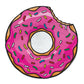 Giant Pink Donut Beach Blanket - GeekCore