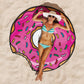 Giant Pink Donut Beach Blanket - GeekCore