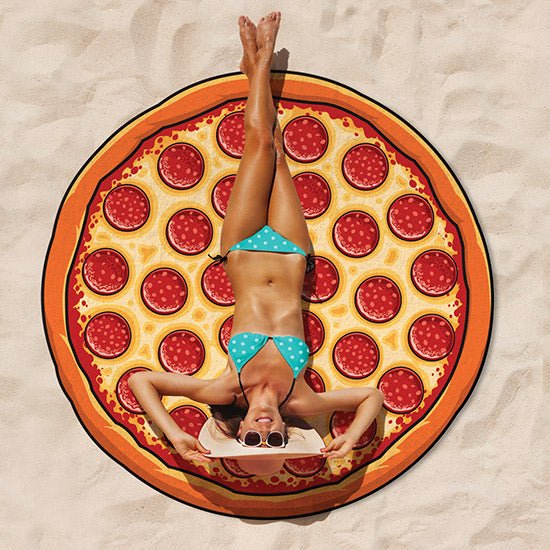 Giant Pizza Beach Blanket - GeekCore