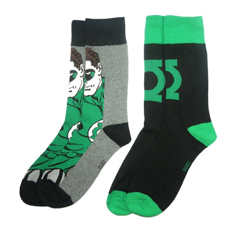 Green Lantern Socks (2 Pairs) - GeekCore