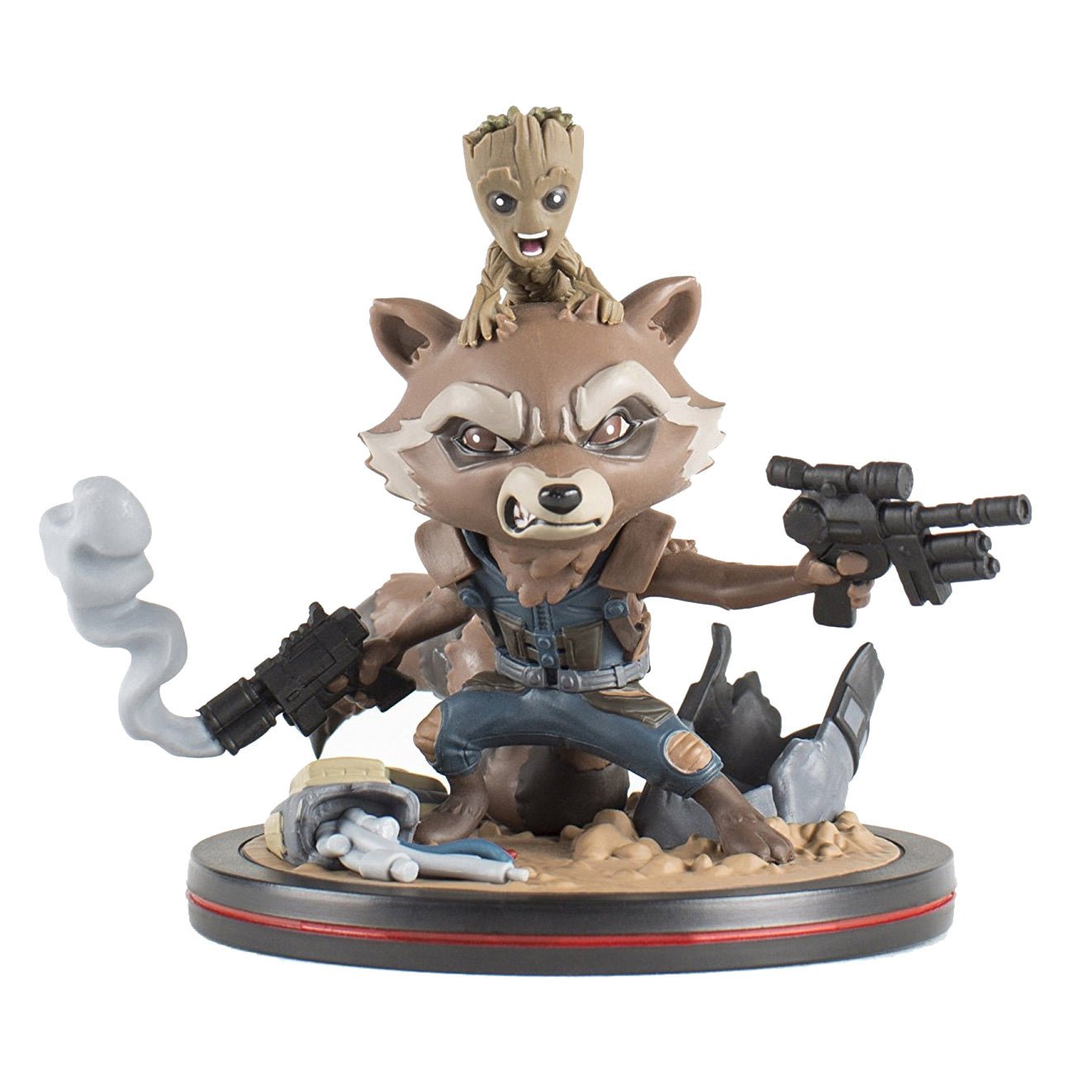 Guardians of the Galaxy Rocket & Groot Q - Fig Diorama - GeekCore