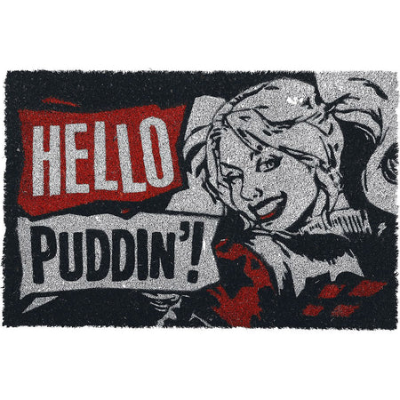 Harley Quinn Hello Puddin' Coir Doormat - GeekCore