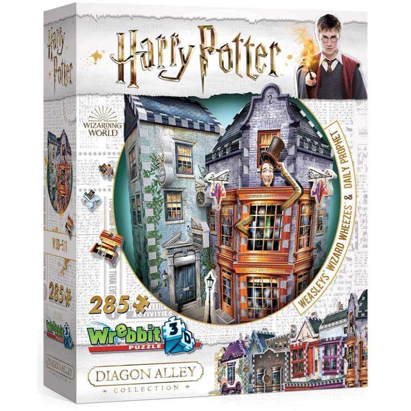 Harry Potter Diagon Alley Collection Weasleys' Wizard Wheezes 3D Puzzle - GeekCore