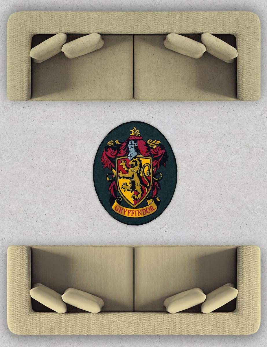 Harry Potter Gryffindor Crest Indoor Rug - GeekCore