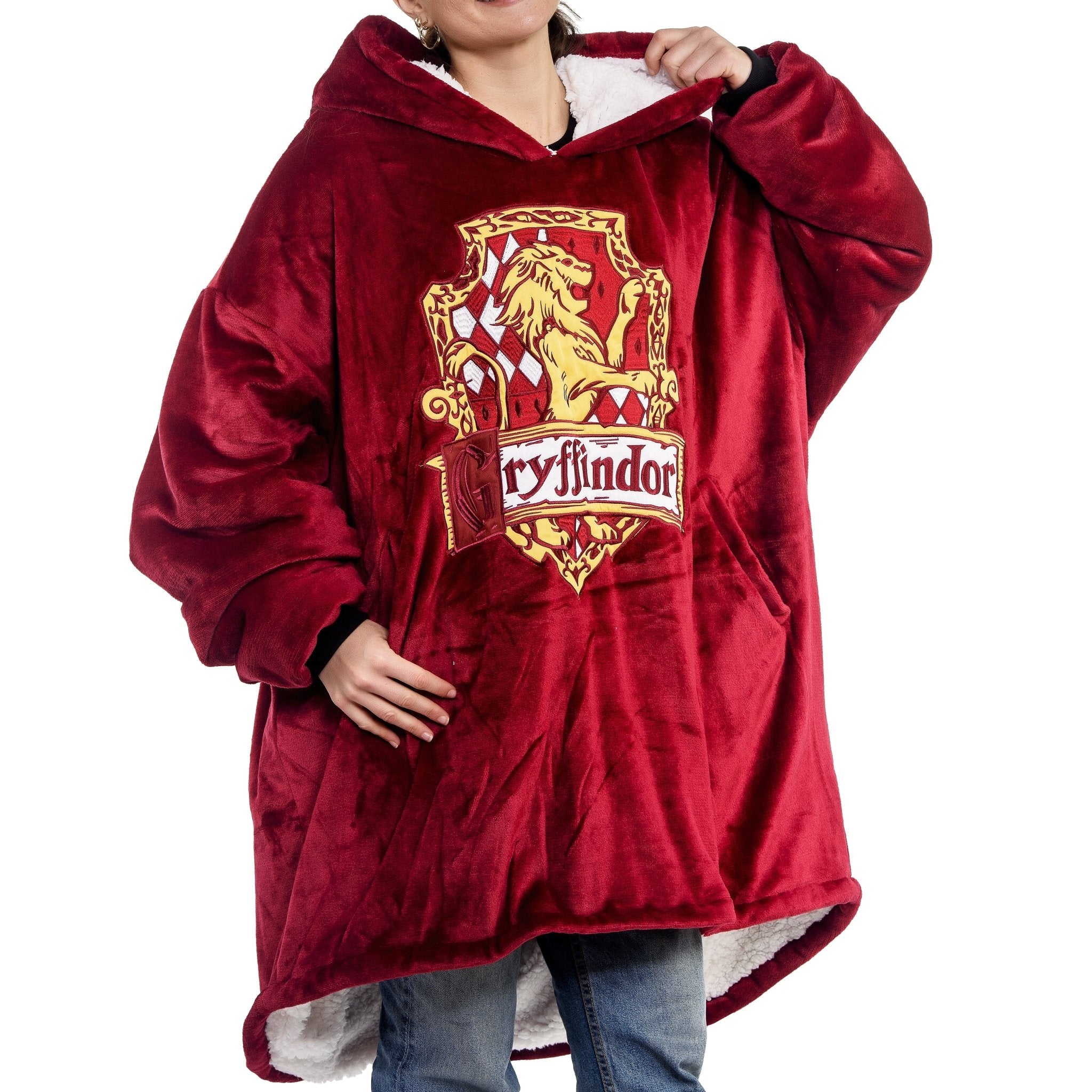 Harry Potter Gryffindor Oversized Hooded Blanket - GeekCore