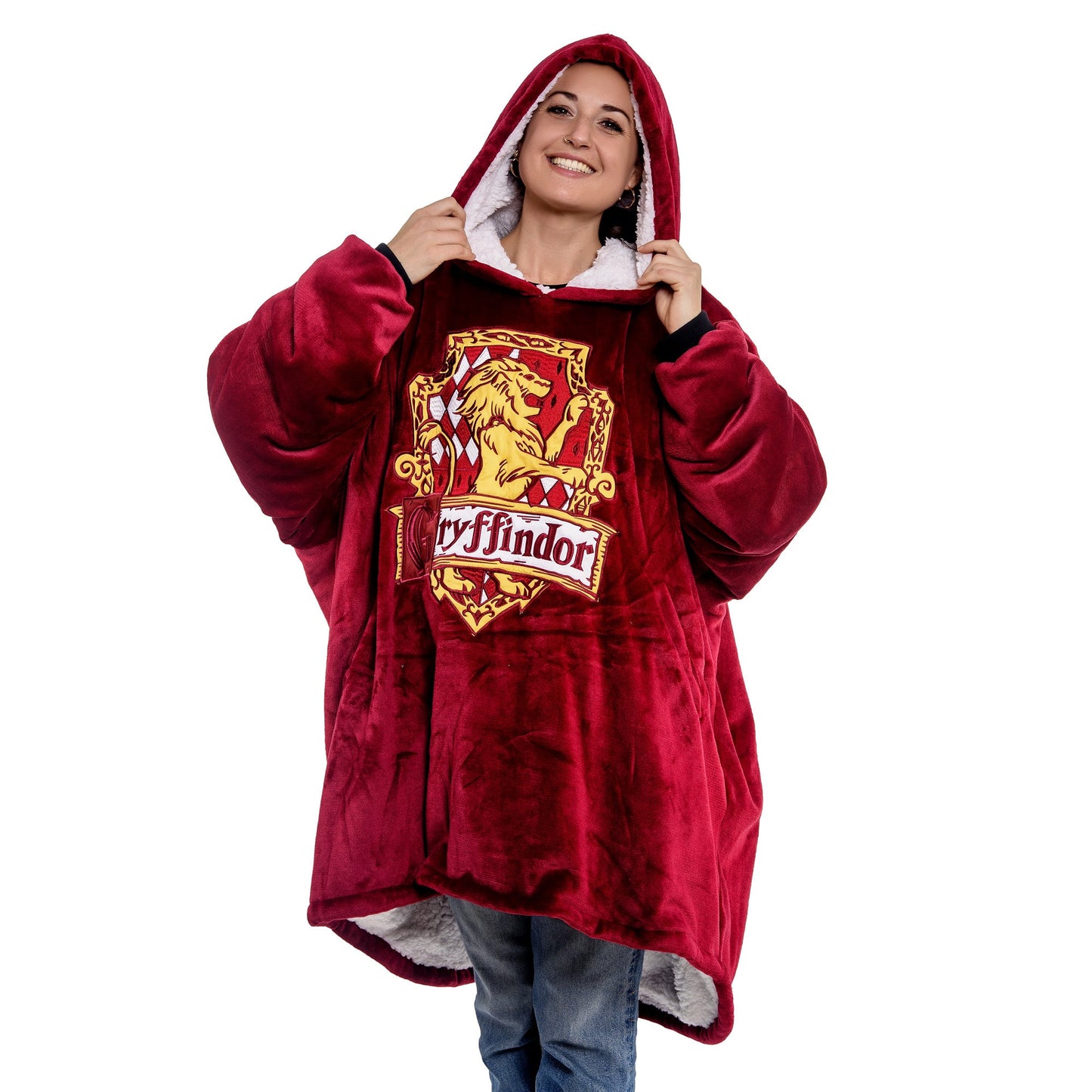 Harry Potter Gryffindor Oversized Hooded Blanket - GeekCore