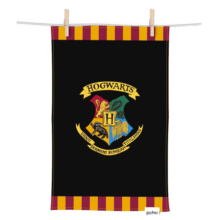 Harry Potter Hogwarts Crest Tea Towel - GeekCore