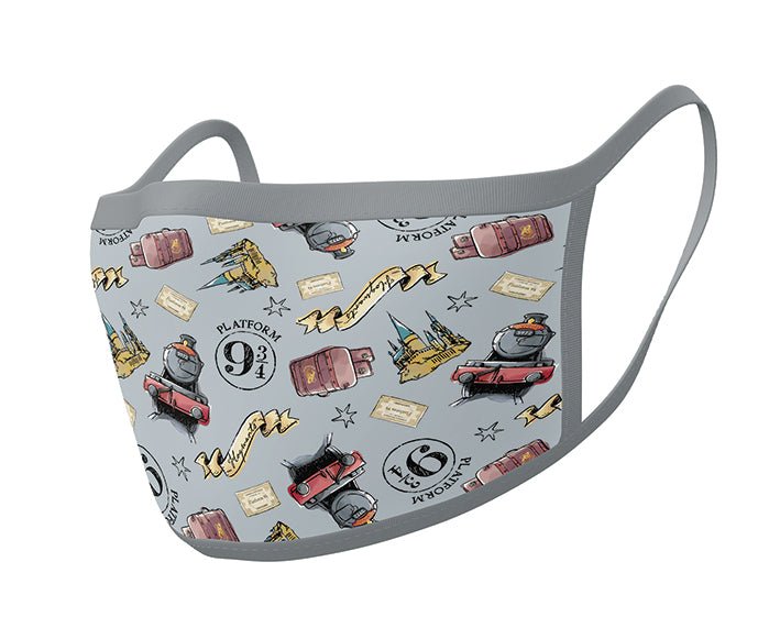 Harry Potter Hogwarts Express Face Mask 2 Pack - GeekCore