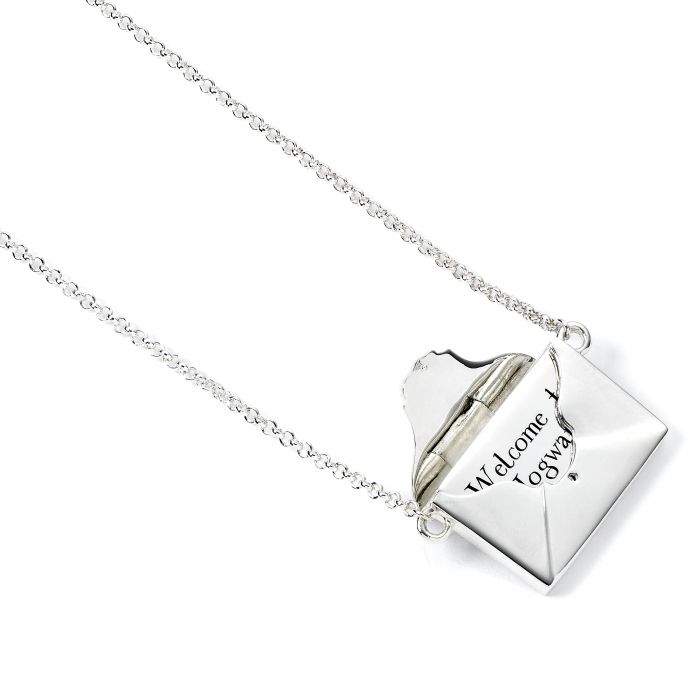 Harry Potter Hogwarts Opening Envelope Acceptance Letter Sterling Silver Necklace - GeekCore