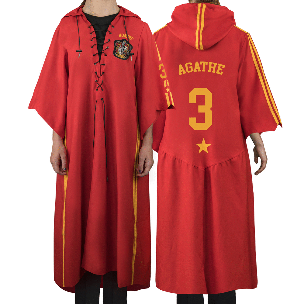 Harry Potter Personalised Quidditch Robe - Gryffindor - GeekCore