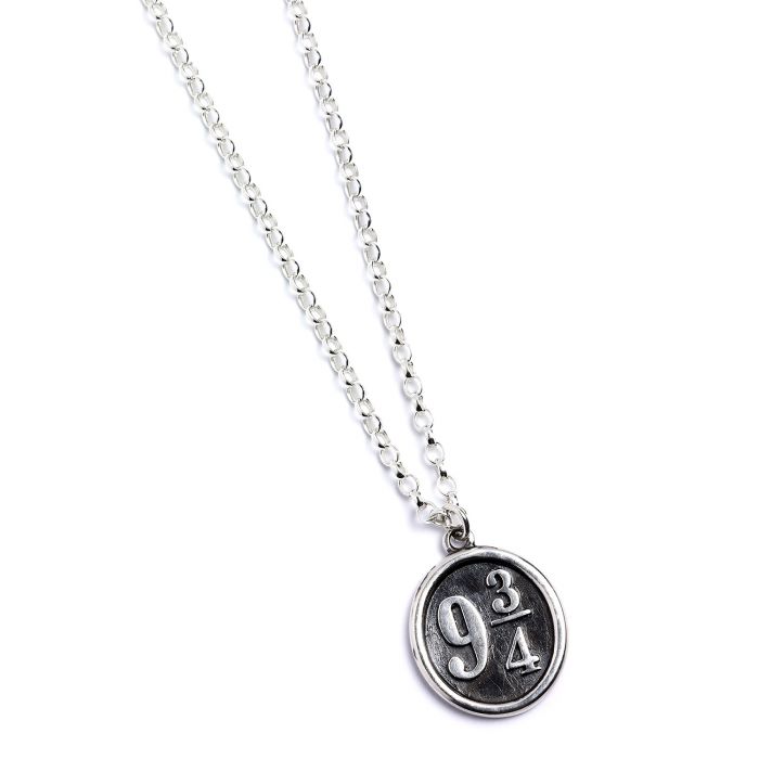 Harry Potter Platform 9¾ Sterling Silver Charm Necklace - GeekCore