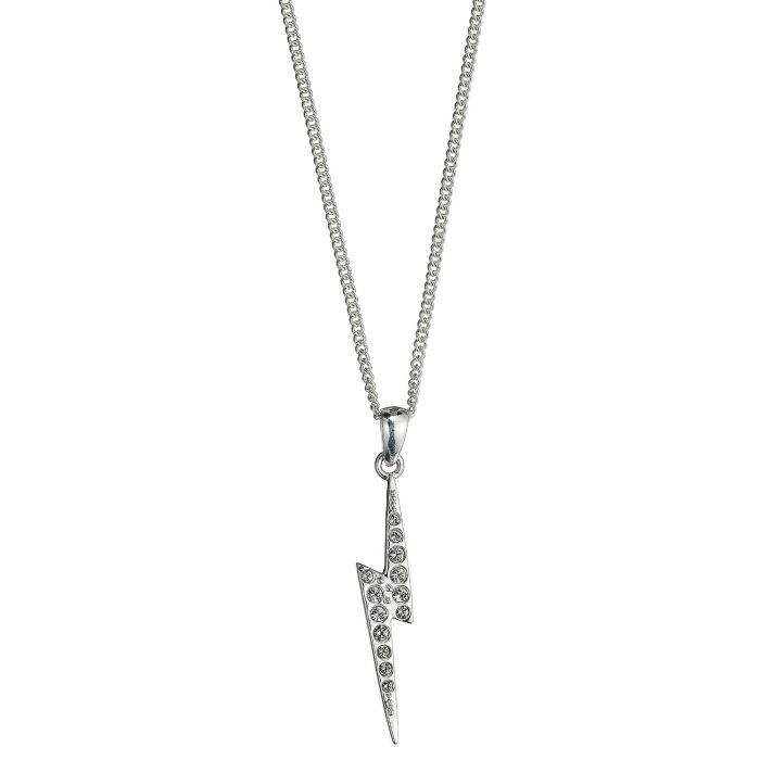 Harry Potter Sterling Silver Lightning Bolt Charm Necklace - GeekCore