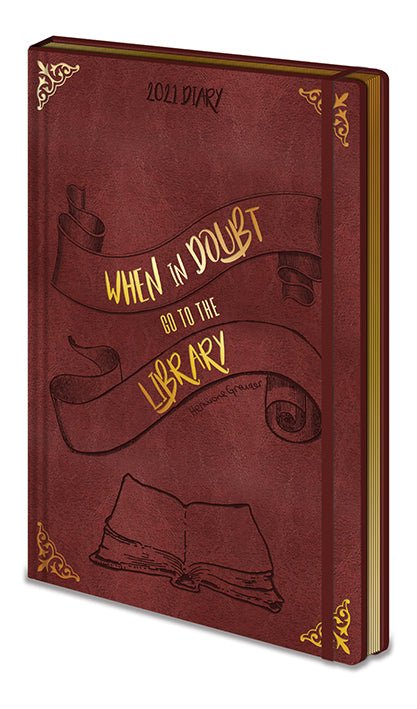 Harry Potter When In Doubt Go To The Library Premium 2021 Diary - GeekCore