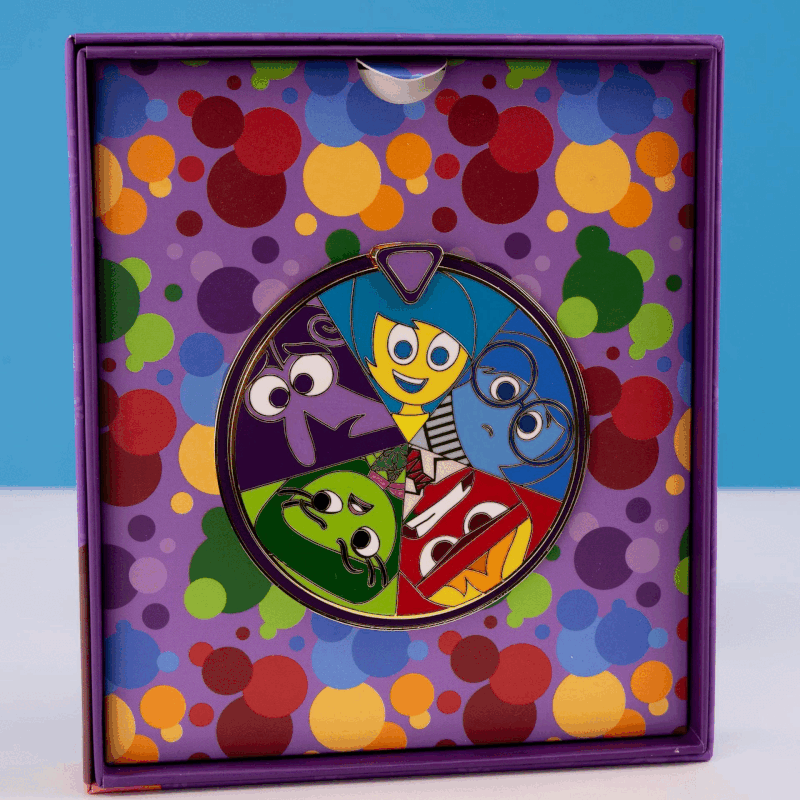 Loungefly Pixar Inside Out Core Memories Spinning 3" Collector Box Pin