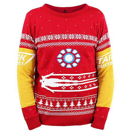 Iron Man Knitted Christmas Jumper / Sweater - GeekCore