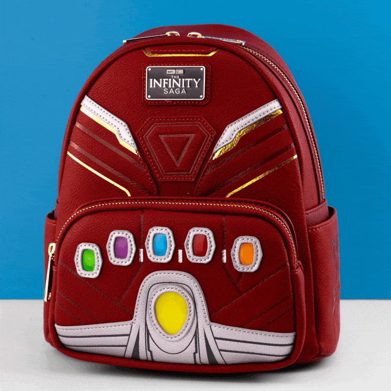 Loungefly x Marvel Infinity Gauntlet Iron Man Cosplay Mini Backpack