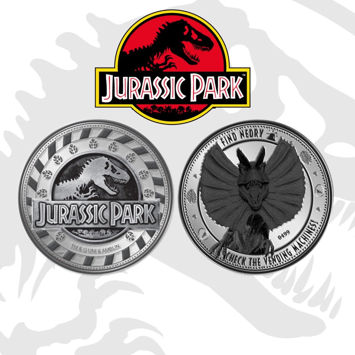 Jurassic Park Find Nedry Limited Edition Collectors Coin - GeekCore