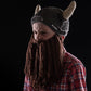 Kids Viking Horn Bearded Hat - GeekCore