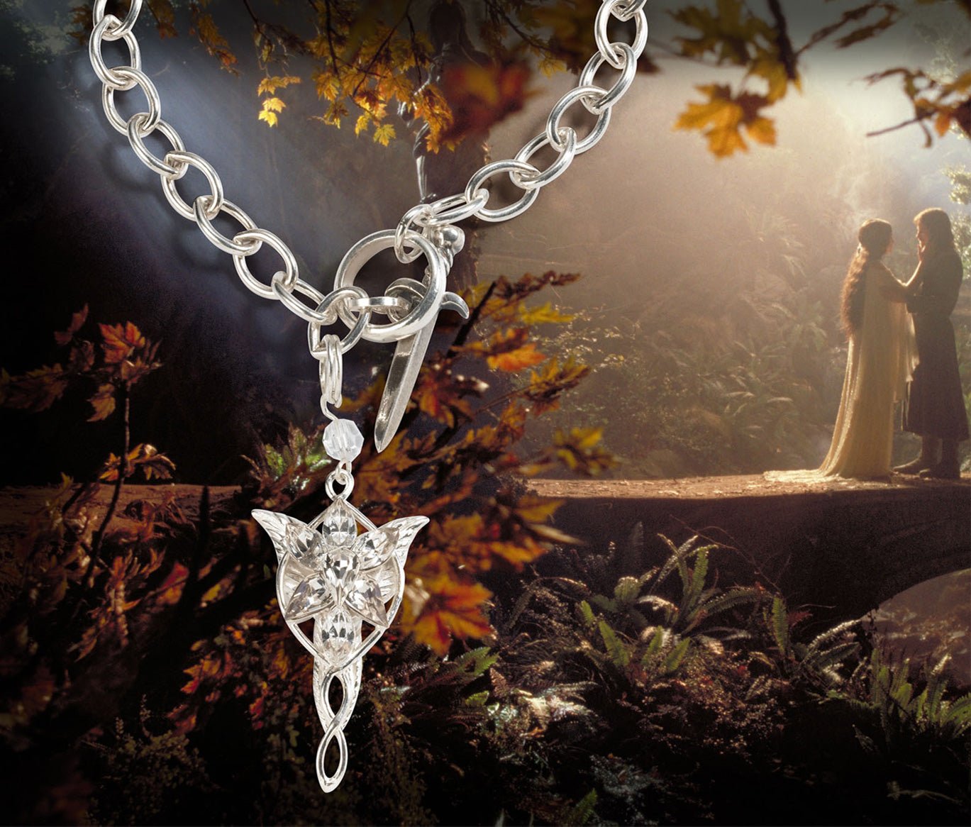 Lord of the Rings Sterling Silver Arwen Evenstar Bracelet - GeekCore