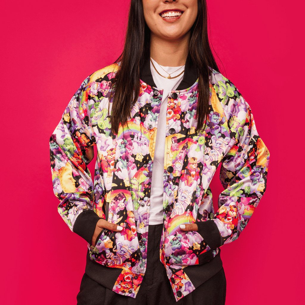 Loungefly Carebears x Universal Monsters Bomber Jacket - GeekCore