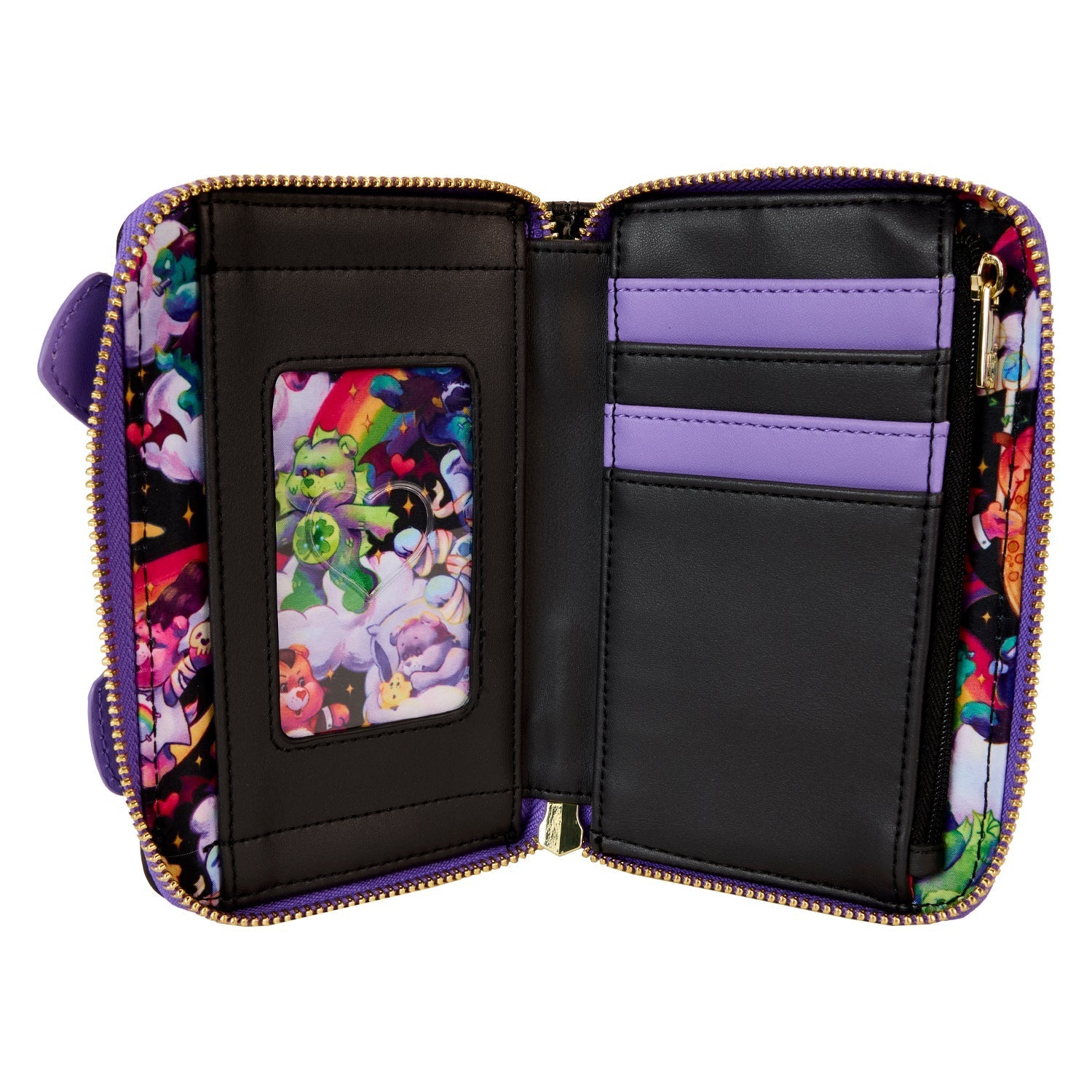 Loungefly Carebears x Universal Monsters Scary Dreams Zip Around Wallet - GeekCore