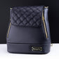Loungefly Original Black Quilted Pin Trader Convertible Mini Backpack & Crossbody Bag - GeekCore
