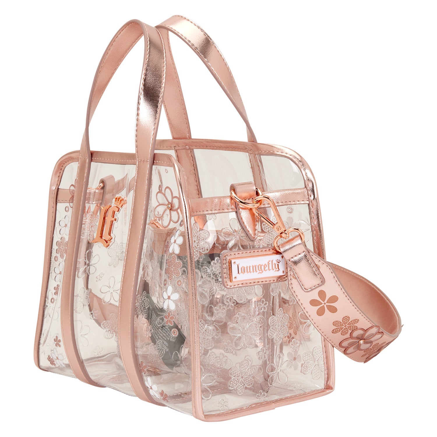 Loungefly Originals Clear Floral Crossbody Bag - GeekCore